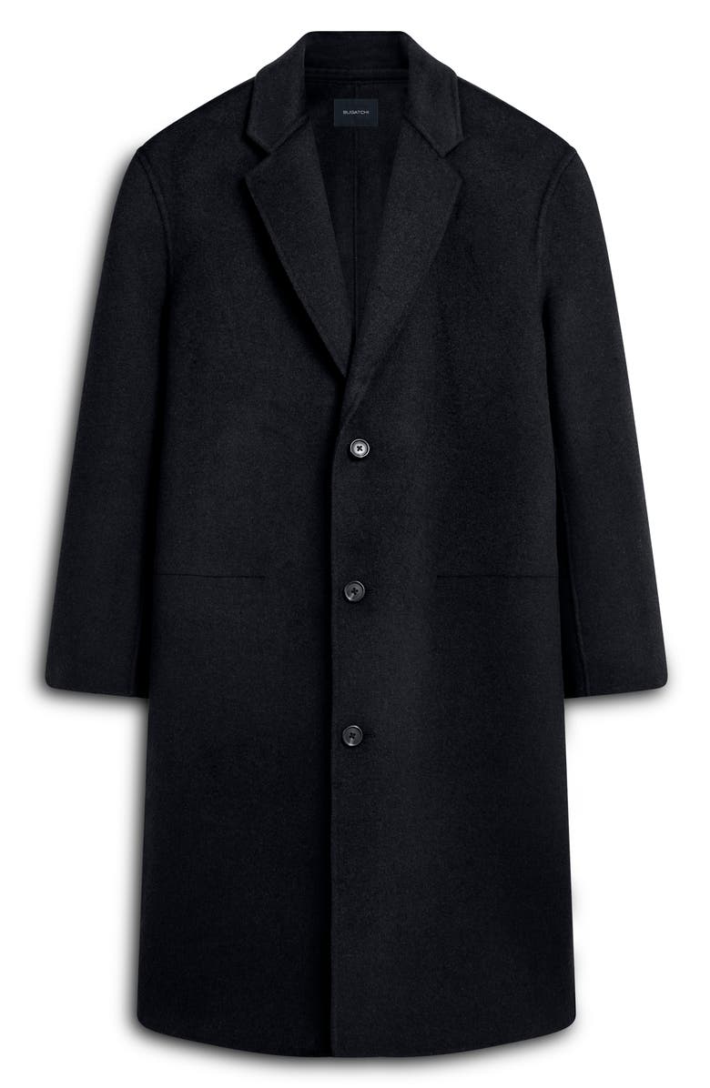 Bugatchi Tailor Fit Wool Blend Longline Coat, Alternate, color, 