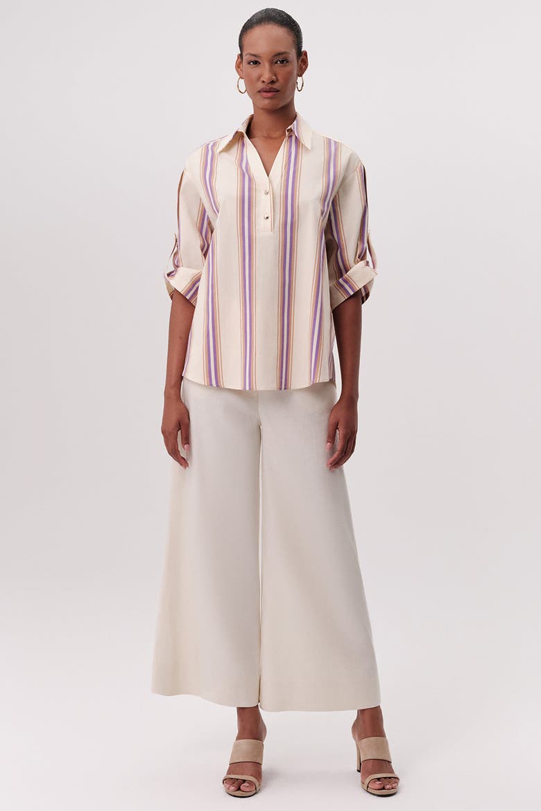 Melissa Short Sleeve Blouse, Alternate, color, Multi Color