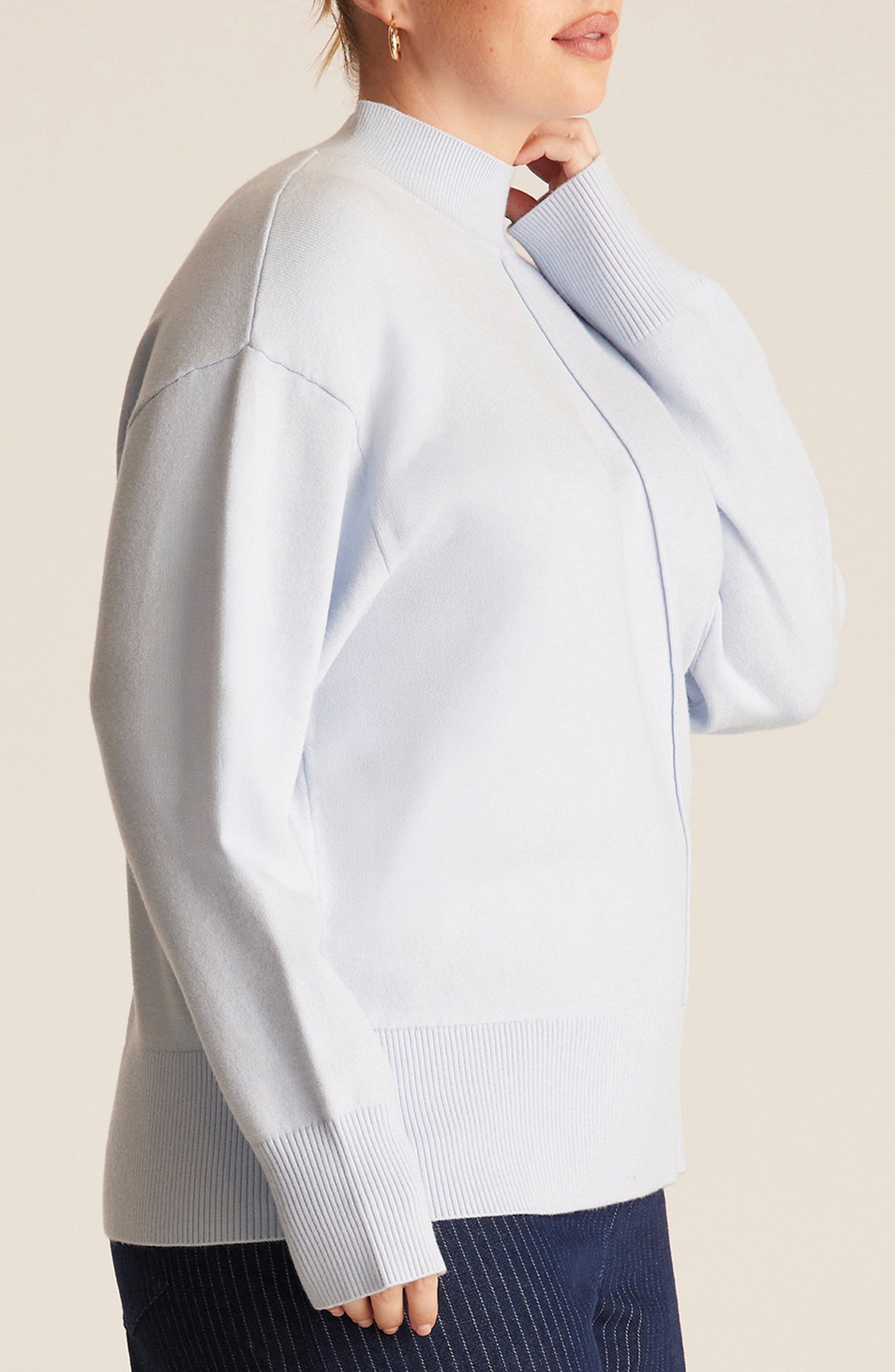 Estelle Neve Mock Neck Sweater (Women) | Nordstrom