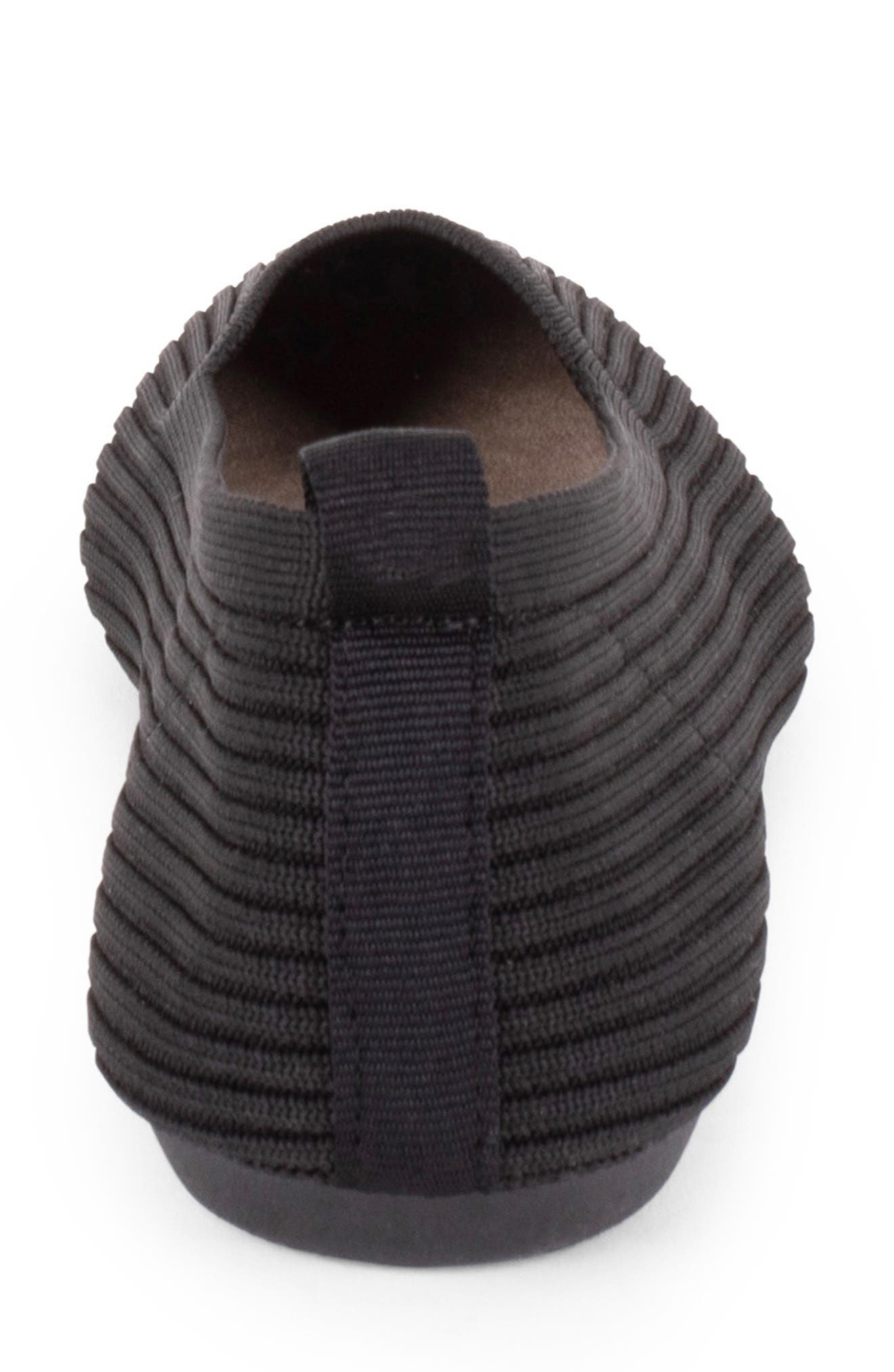 Tahari Vilamoura Knit Ballet Flat, Alternate, color, Black