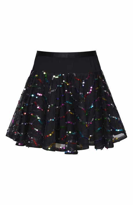 Kids' Sequin Mesh Circle Skirt