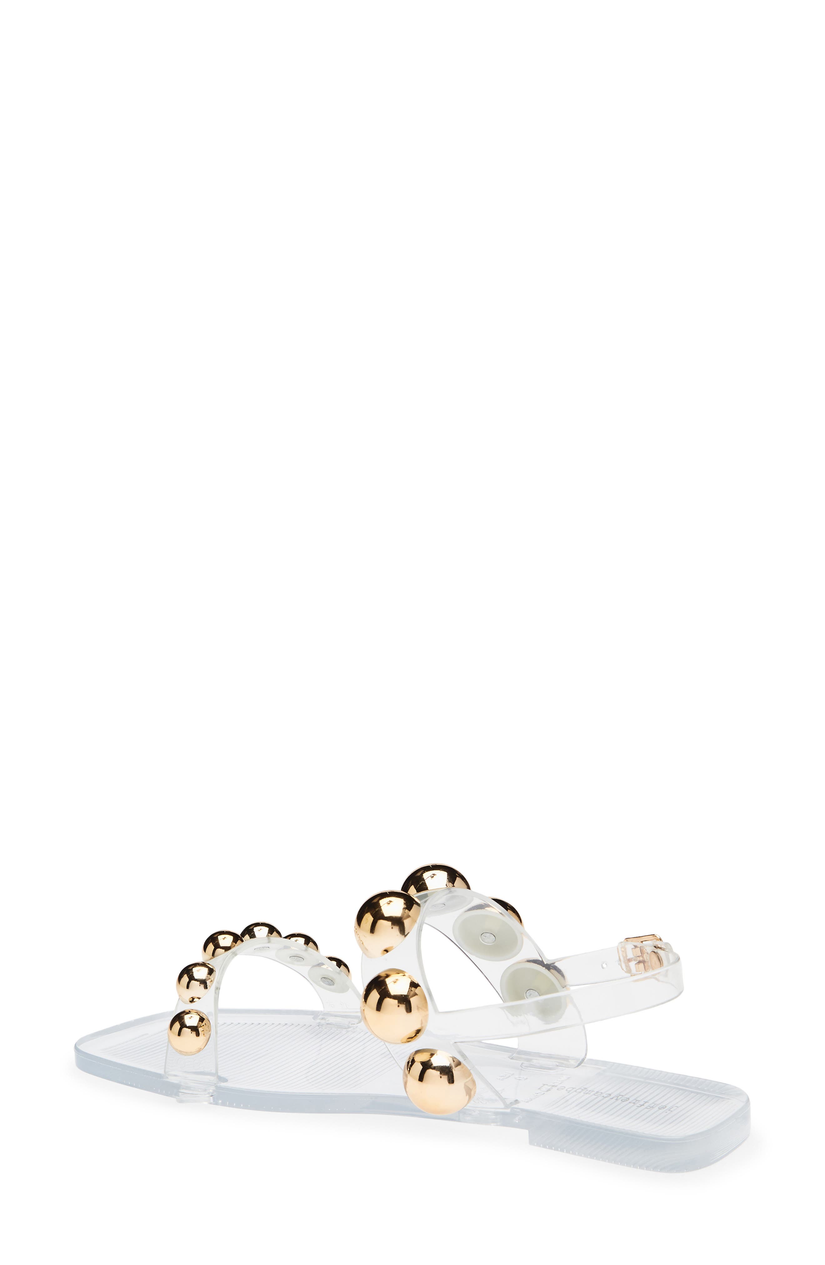 Gum-Drop Jelly Sandal, Alternate, color, CLEAR GOLD