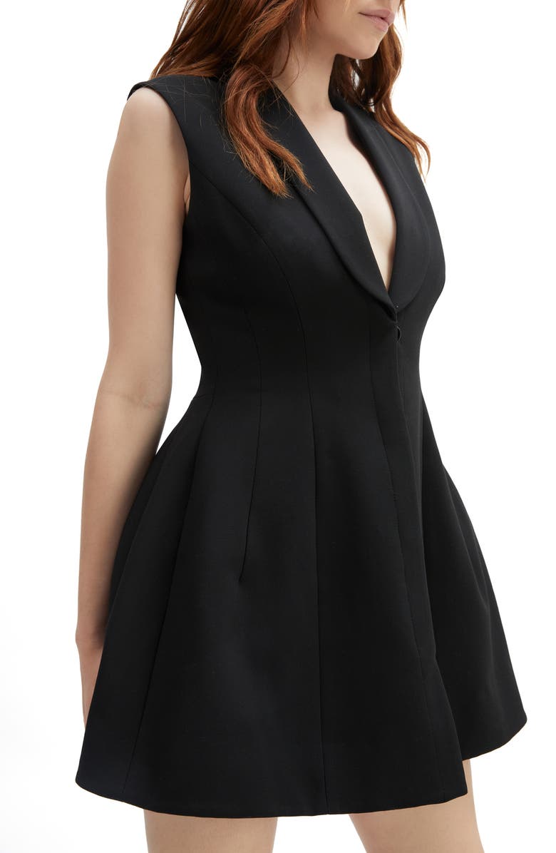 Bardot Destene Hourglass Minidress, Alternate, color, Black