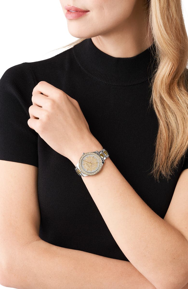 Michael Kors Liliane Pavé Bracelet Watch, 36mm, Alternate, color, 