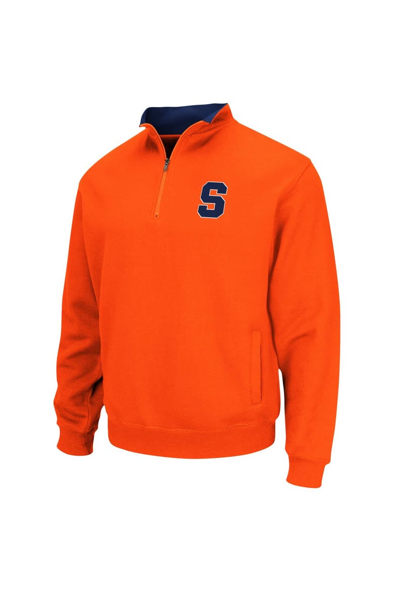 Men's Colosseum Orange Syracuse Orange Tortugas Team Logo Quarter-Zip Jacket, Alternate, color, Orange