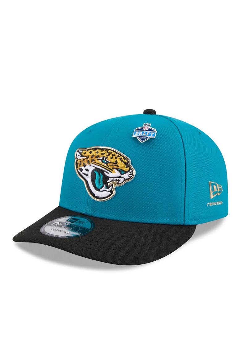 Men's New Era  Teal/Black Jacksonville Jaguars 2026 NFL Draft On Stage Pre-Curved 9FIFTY Snapback Hat, Main, color, Teal