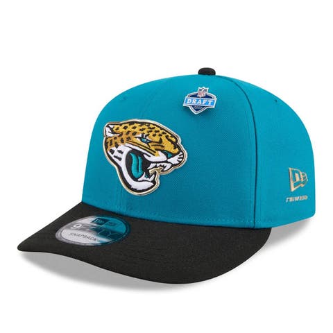 Men's New Era  Teal/Black Jacksonville Jaguars 2026 NFL Draft On Stage Pre-Curved 9FIFTY Snapback Hat