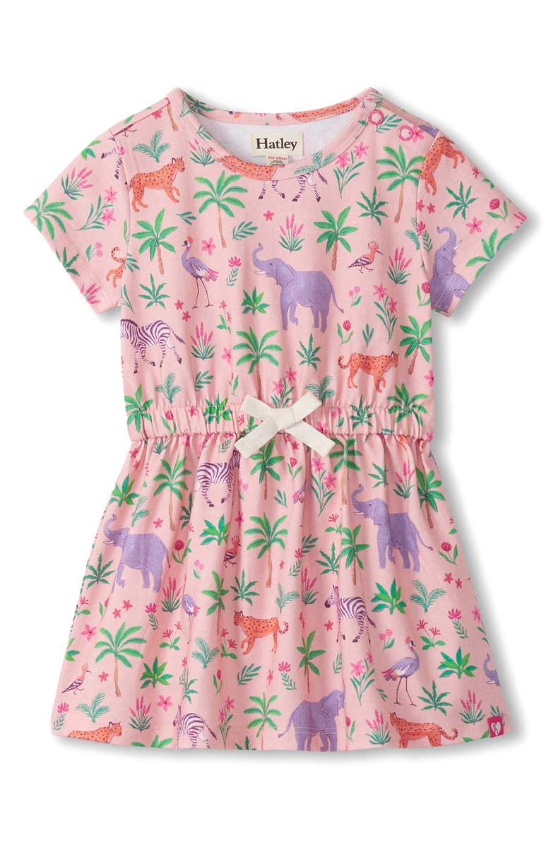 Hatley Kids' Tender Safari Cotton Dress, Main, color, Pink