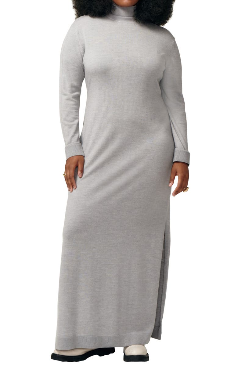 LITA by Ciara Affection Long Sleeve Merino Wool Jersey Sweater Dress, Main, color, 