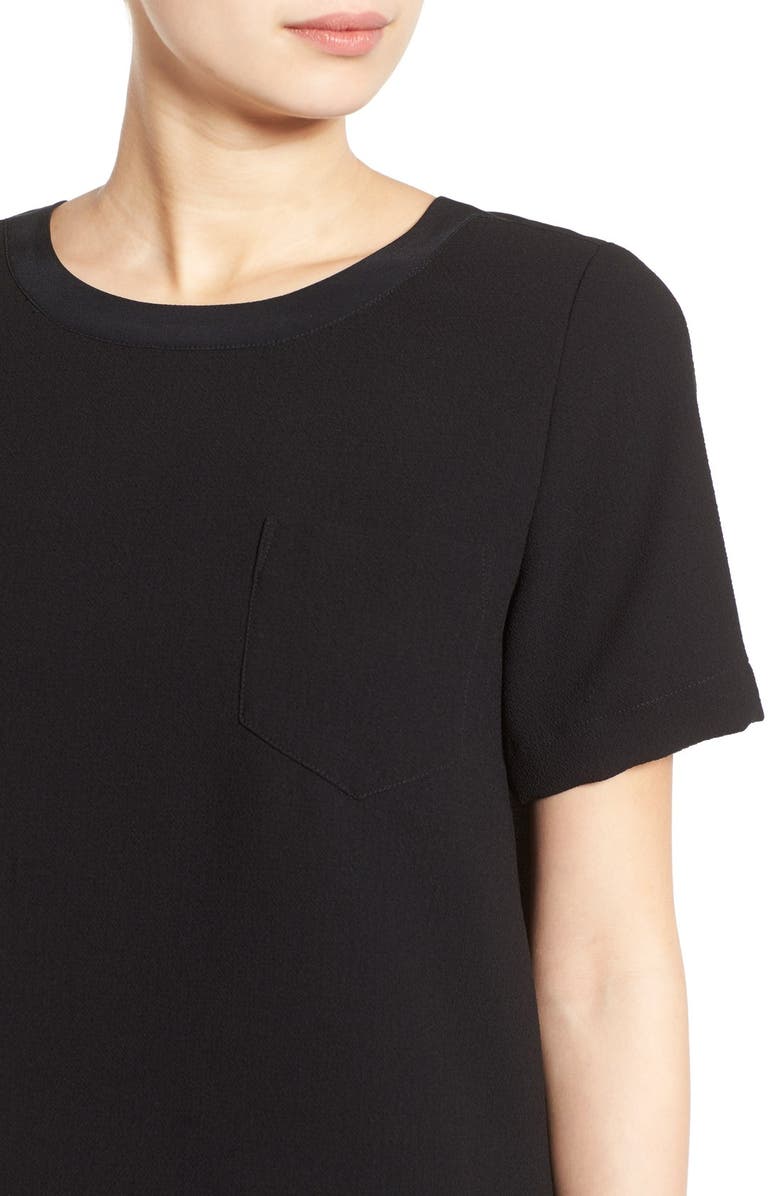 Madewell Short Sleeve Button Back Top, Alternate, color,