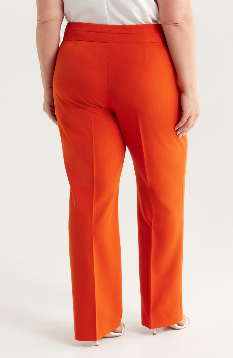 Tahari ASL Flare Leg Pants, Alternate, color, Persimmon