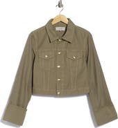 Hudson Jeans Cuffed Cropped Utility Jacket