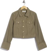 Hudson Jeans Cuffed Cropped Utility Jacket