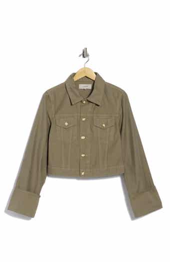 Cuffed Cropped Utility Jacket
