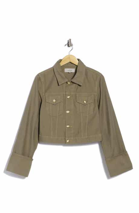 Cuffed Cropped Utility Jacket
