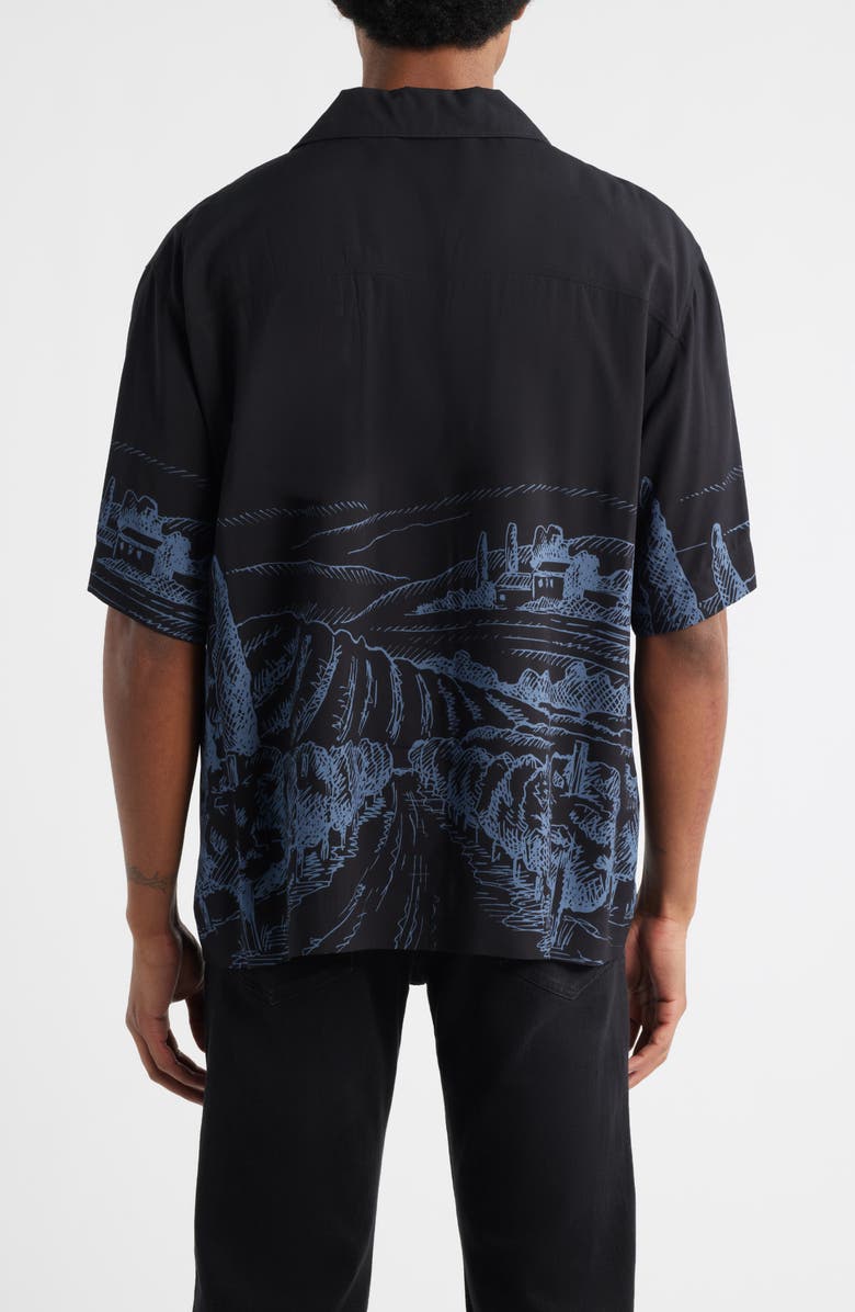 HUGO Espino Camp Shirt, Alternate, color, Black
