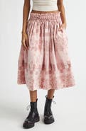 Paolina Russo Gathered Track A-Line Skirt