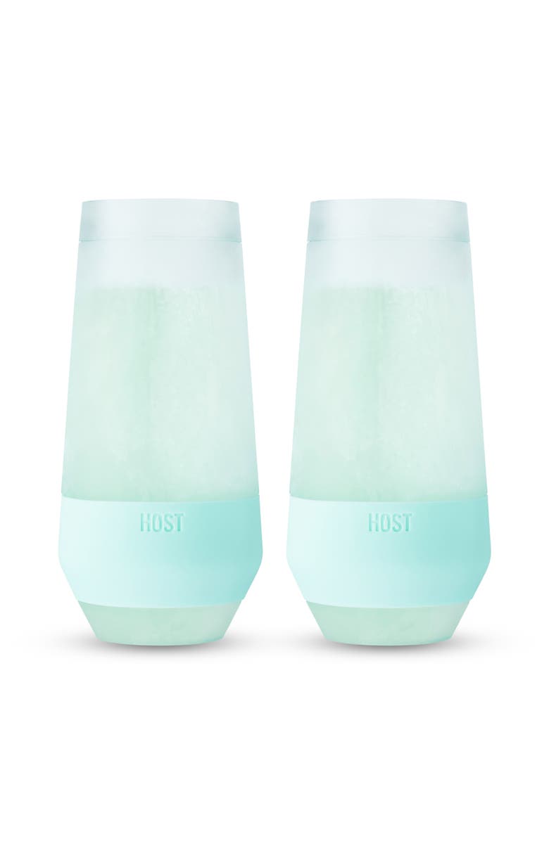 HOST Champagne FREEZE Cooling Cup Set of 2, Main, color, Tinted Seafoam