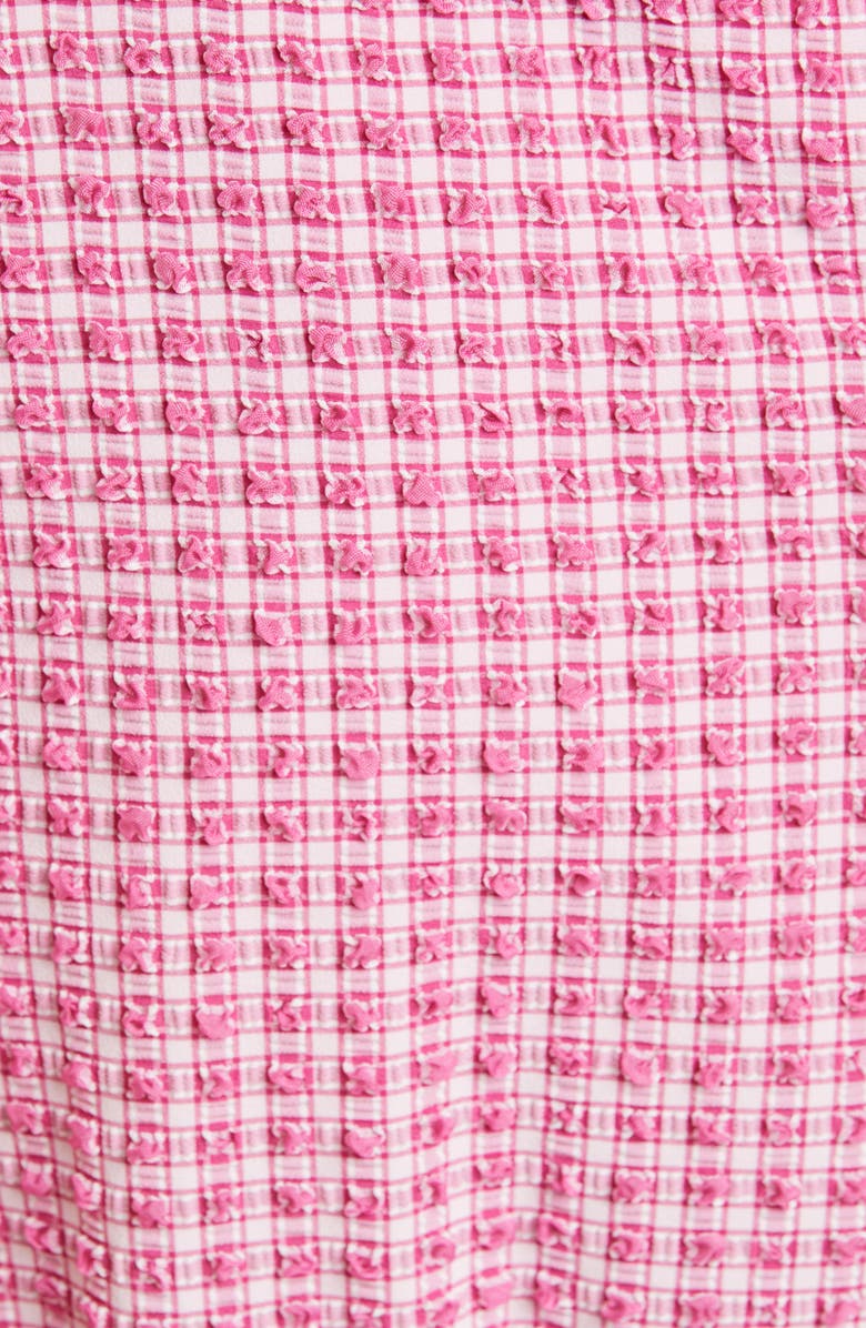 Rachel Comey Pout Gingham One Shoulder Crop Top, Alternate, color, 