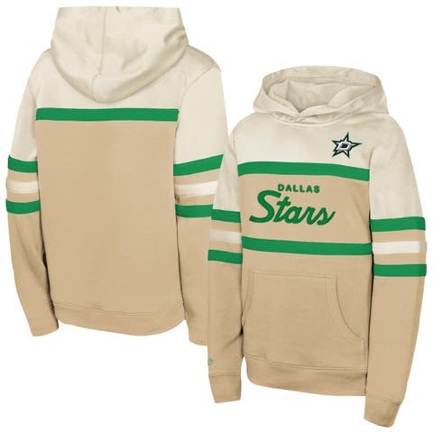 Youth Mitchell & Ness Tan Dallas Stars Head Coach Pullover Hoodie