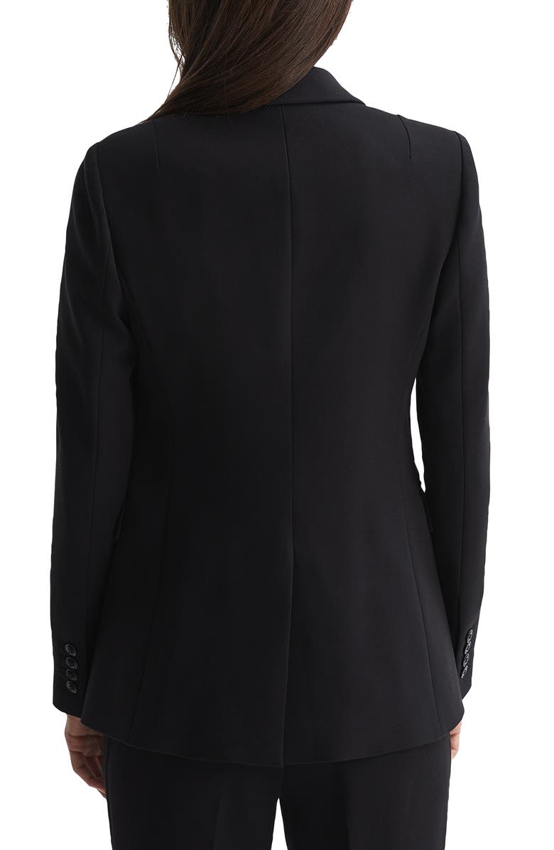 Reiss Gabi Peak Lapel Blazer, Alternate, color, Black