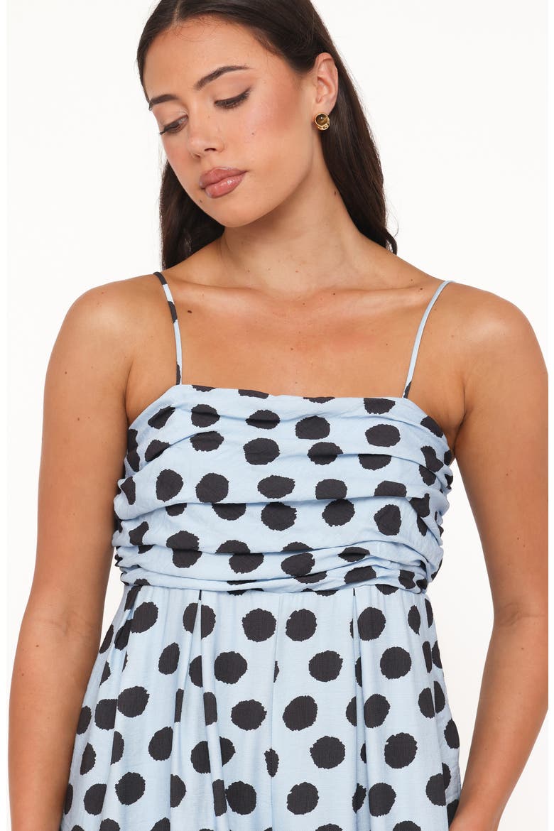 Pricilla Dot Sleeveless Jumpsuit, Alternate, color, BLUE POLKA DOT