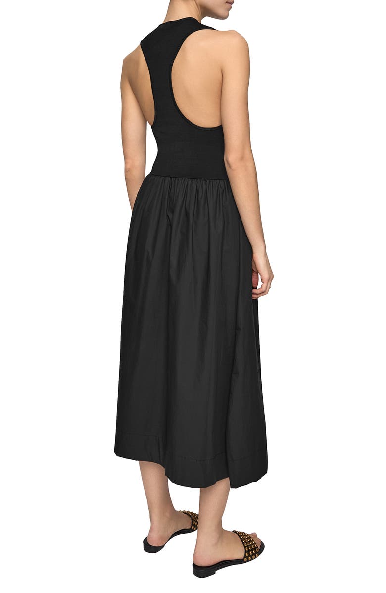 Rebecca Minkoff Belle Combo Tank Dress, Alternate, color, True Black