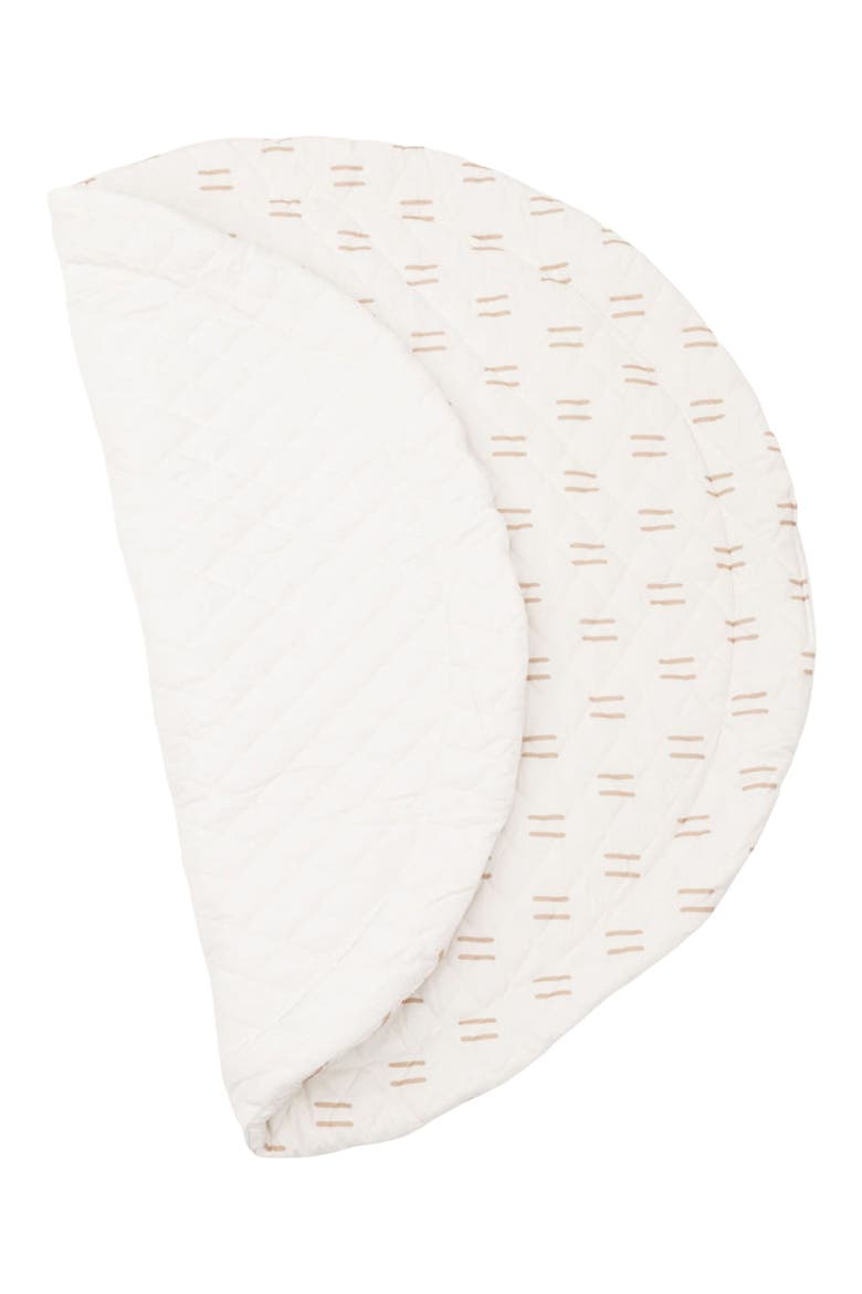 Round Baby Play Mat, Alternate, color, NEUTRAL LINE