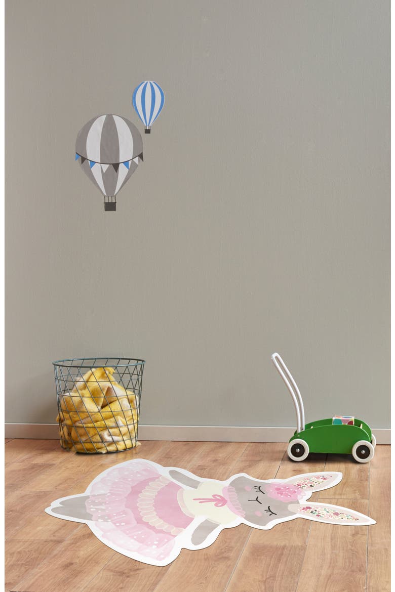 Ballerina Bunny Vinyl Mat, Alternate, color, WHITE