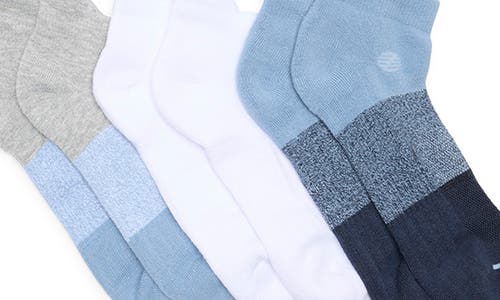 Z By Zella 3-pack Sport Back Tab Socks In Multi