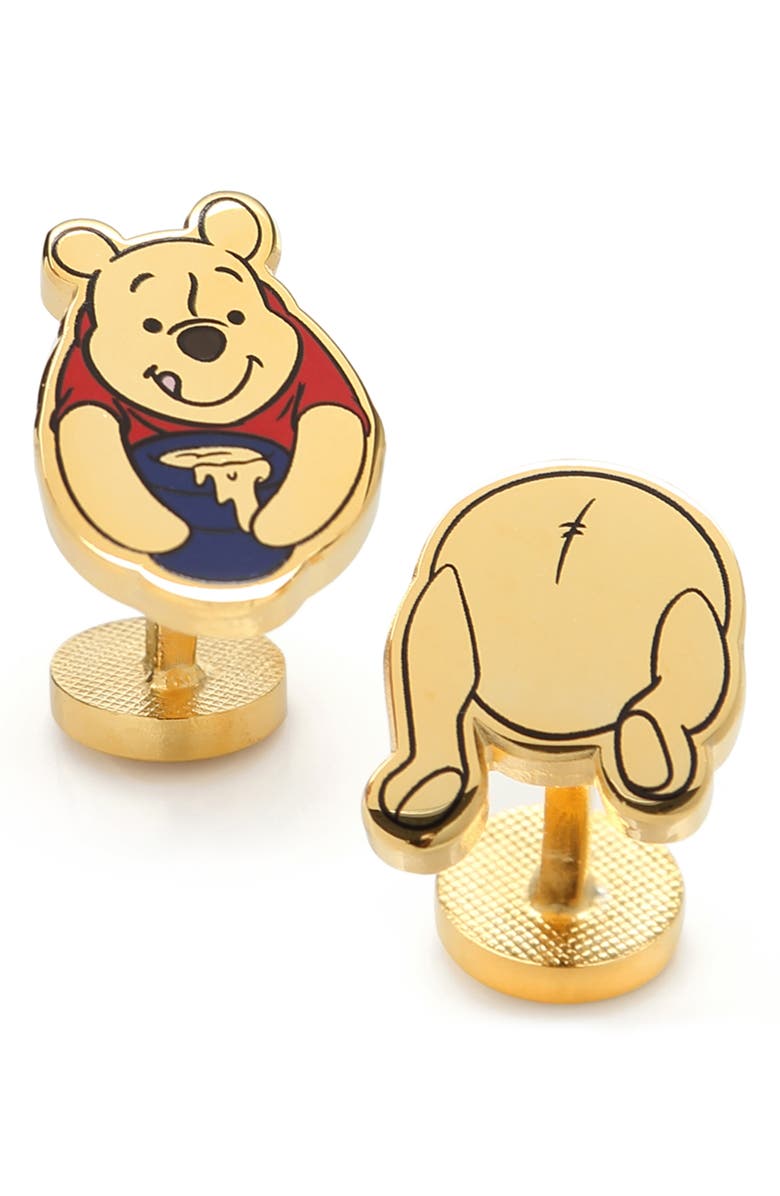 Cufflinks, Inc. Winnie the Pooh Cuff Links & Lapel Pin Set, Alternate, color, Gold