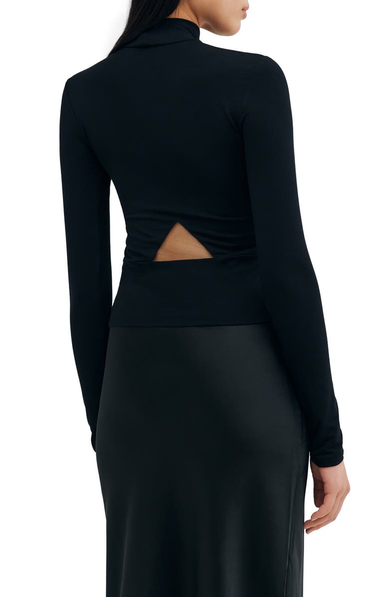 Two Lines by Marcella Shanghai Long Sleeve Tunic, Alternate, color, Black