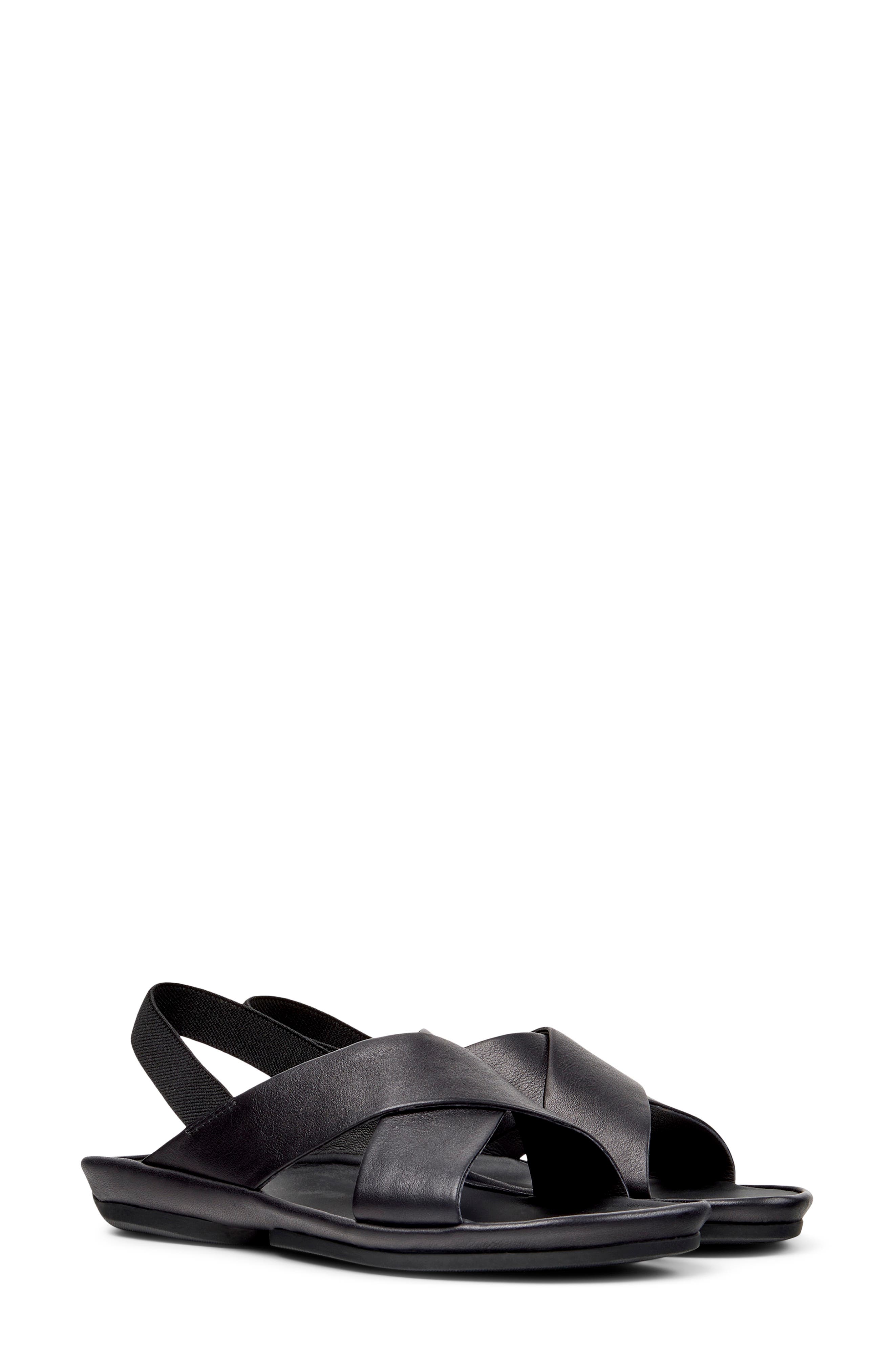 Camper Right Isla Slingback Sandal, Main, color, Black
