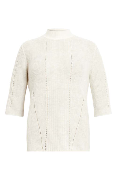 Allsaints Filippa Mock Neck Sweater In Neutral