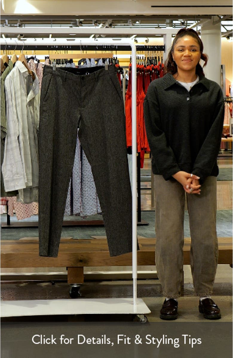 Owen Athletic Fit Flat Front Mélange Dress Pants, sales video thumbnail