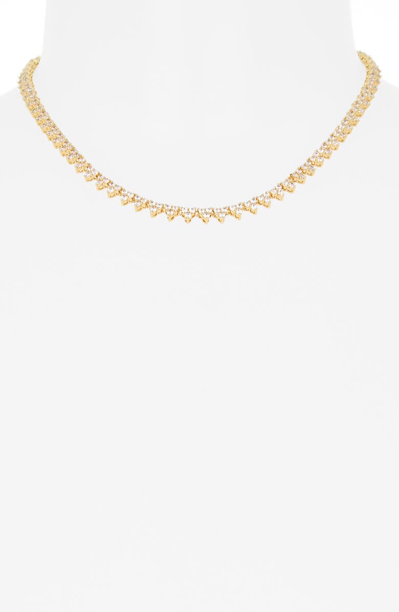 Electric Picks Sage Cubic Zirconia Tennis Necklace, Alternate, color,