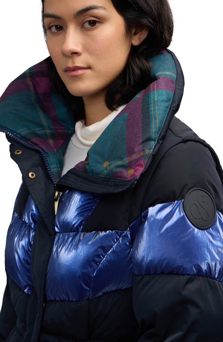 Scotch & Soda Kaatye Core Fit Water Repellent Maxi Puffer Coat, Alternate, color, Night