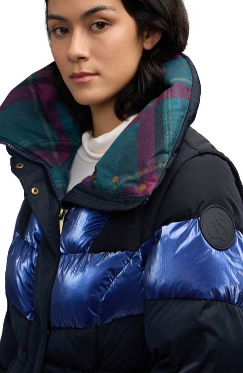 Scotch & Soda Kaatye Core Fit Water Repellent Maxi Puffer Coat In Black