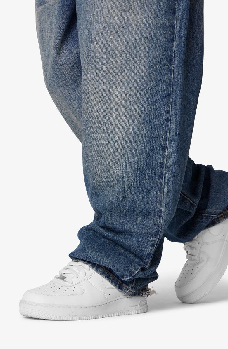 mnml Whiskered Ultra Baggy Jeans, Alternate, color, 