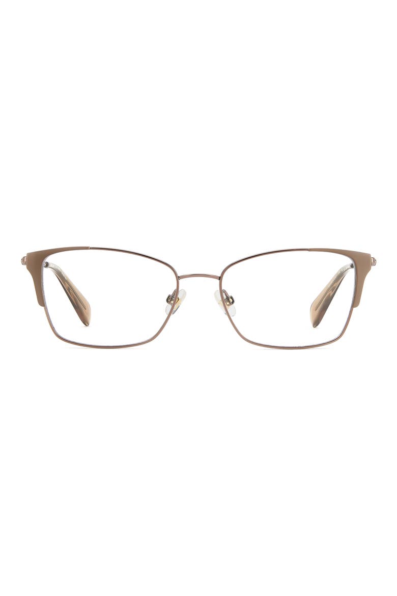 arla 52mm rectangular optical glasses, Main, color, BROWN
