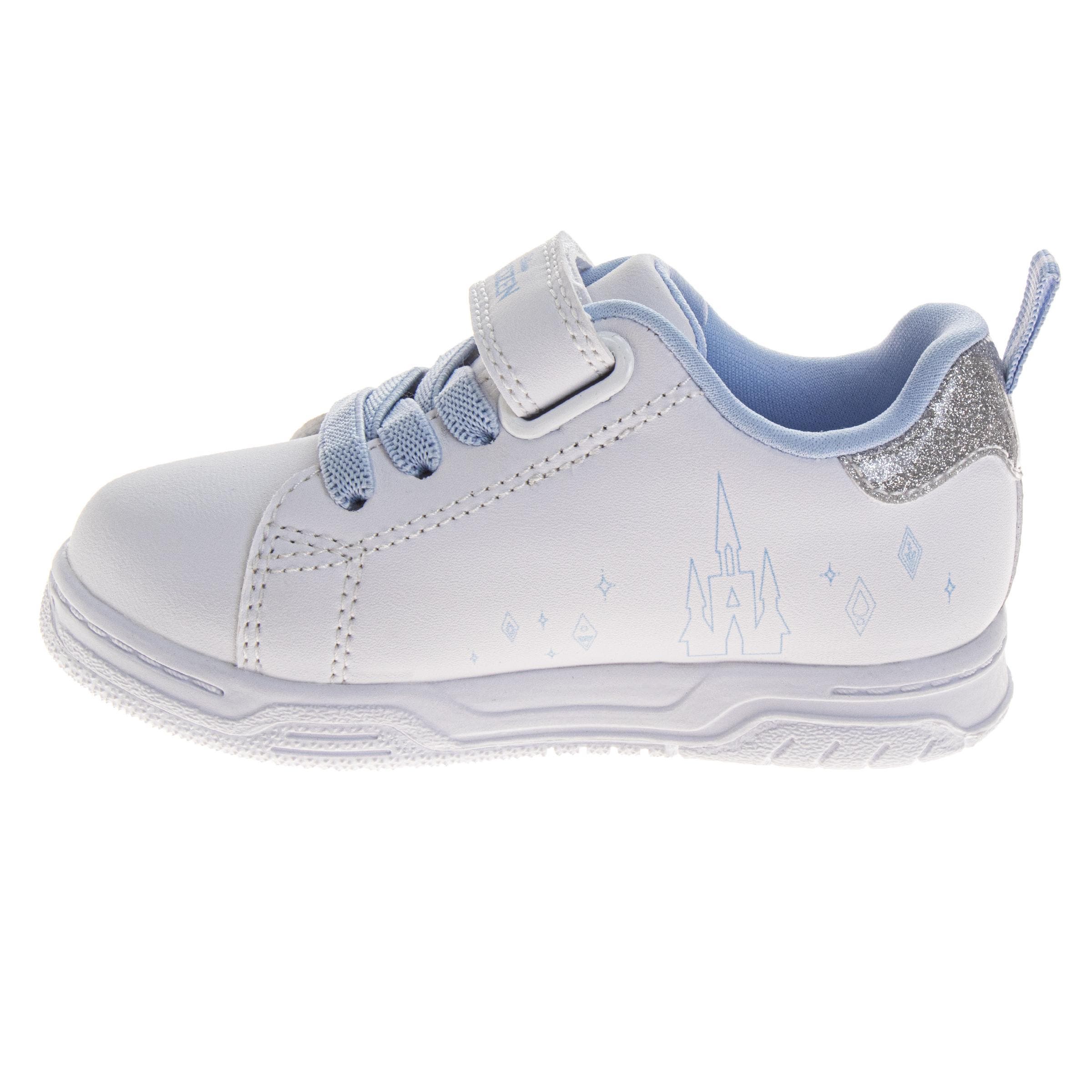 Disney Frozen Elsa 
Anna Side Art Girls
 Sneakers, Alternate, color, White