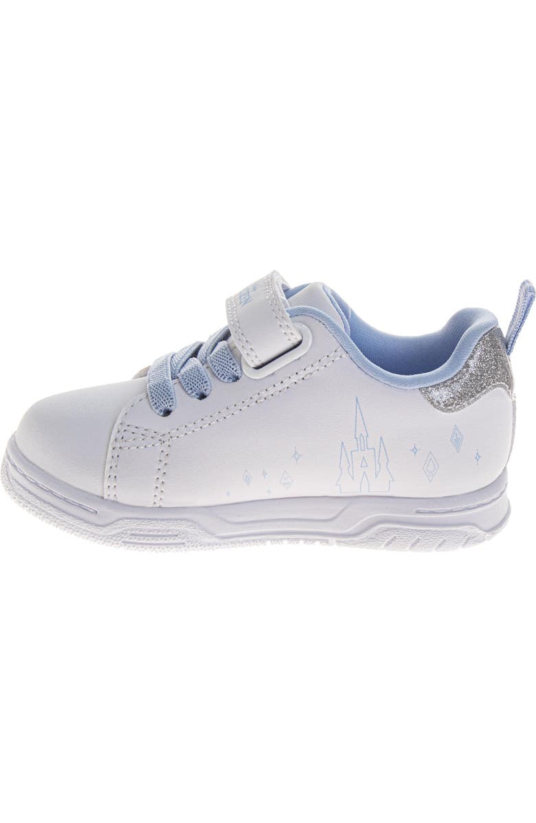 Disney Frozen Elsa & Anna Side Art Girls' Sneakers, Alternate, color, White
