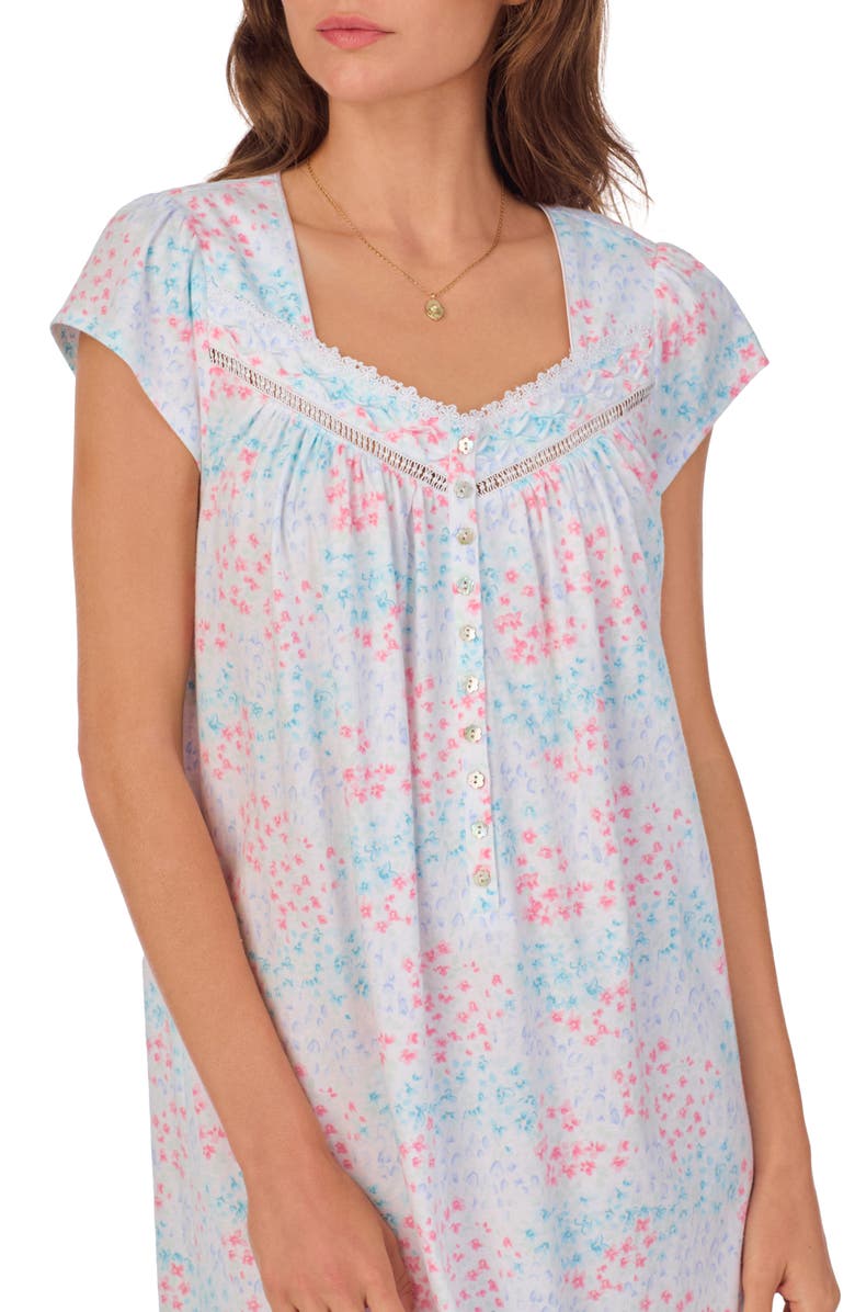 Eileen West Cotton Jersey Short Nightgown, Alternate, color, 
