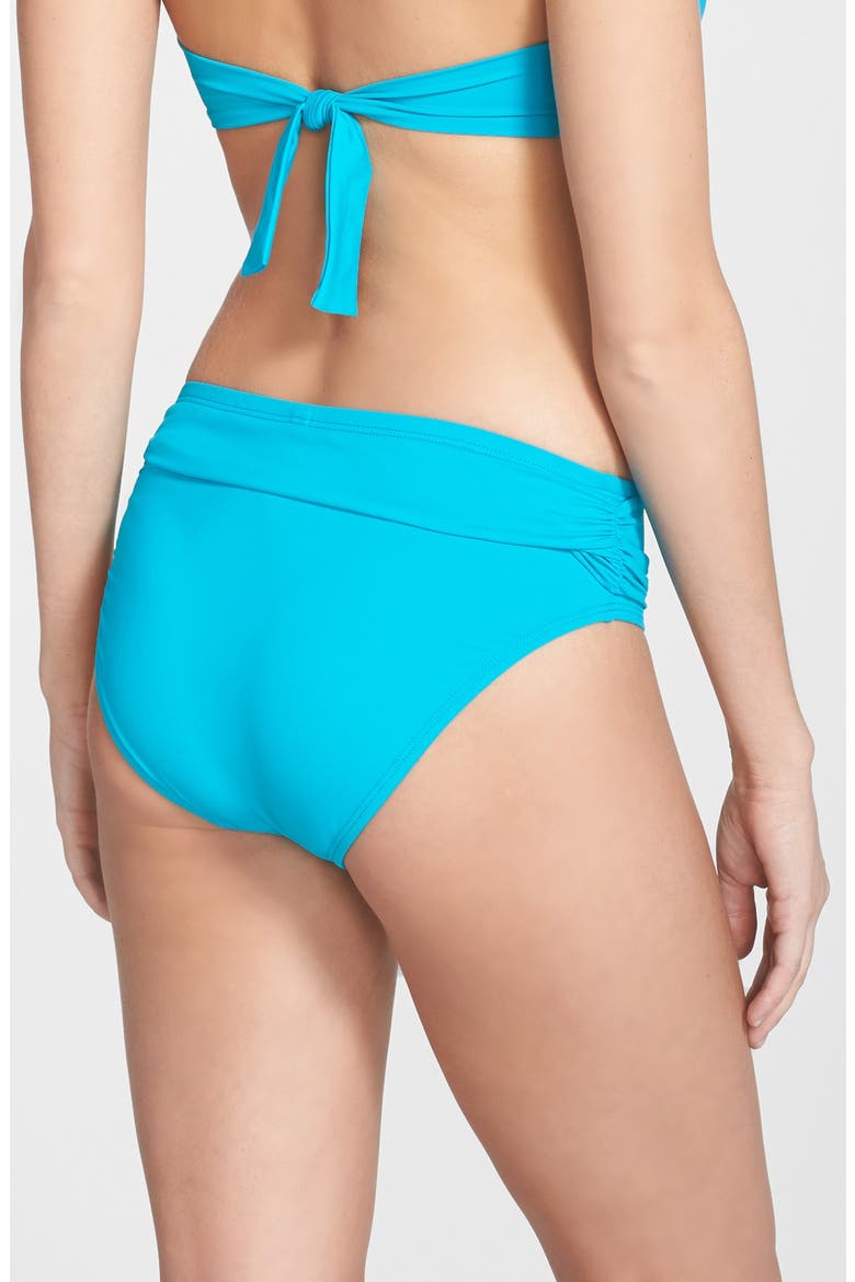 'Pearl' High Waist Bikini Bottoms, Alternate, color, SEASIDE