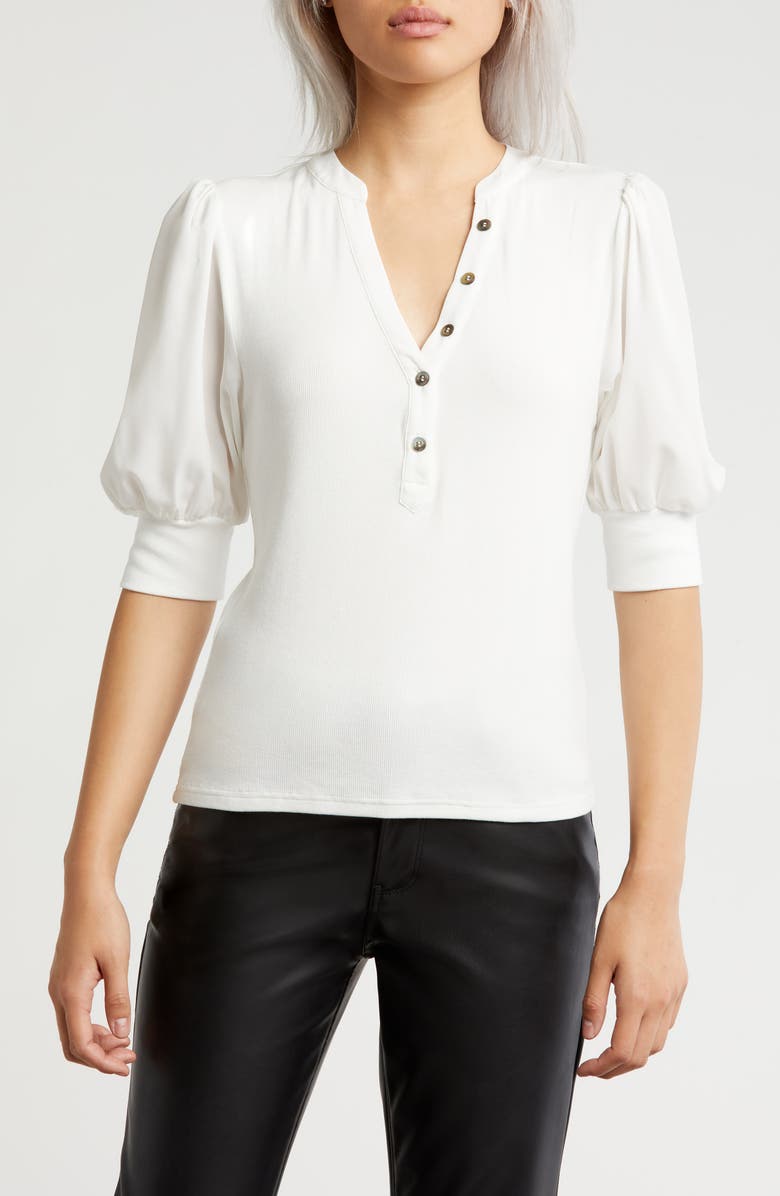 AREA STARS Labo Knit Top, Main, color, Cream