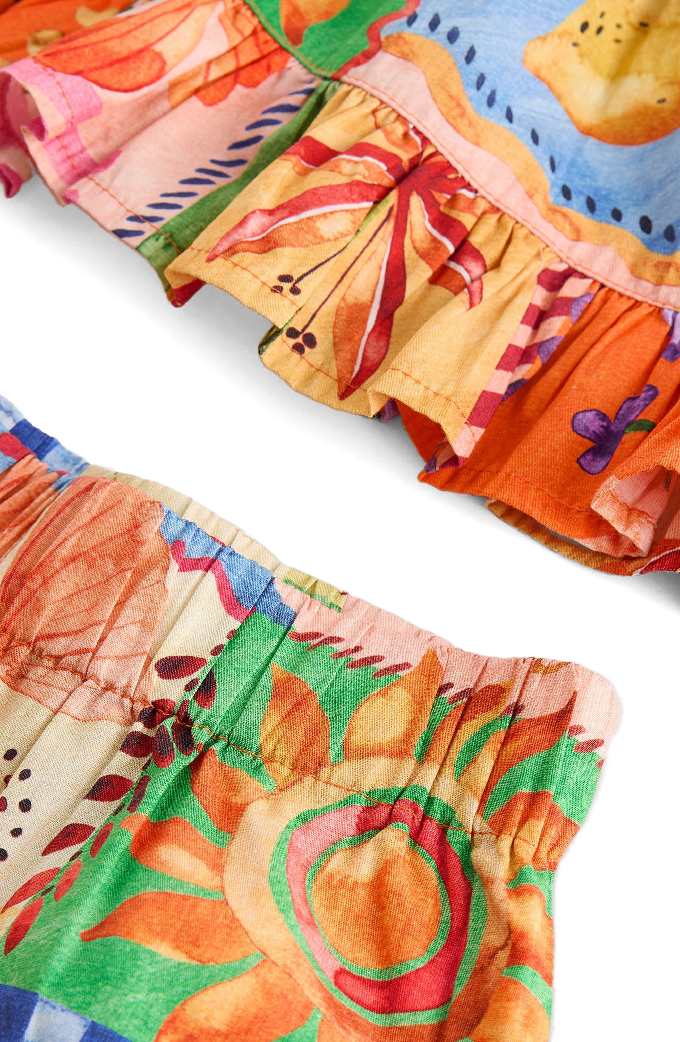 NEXT Kids' Postcard Print Tank & Wide Leg Pants Set — фото 5
