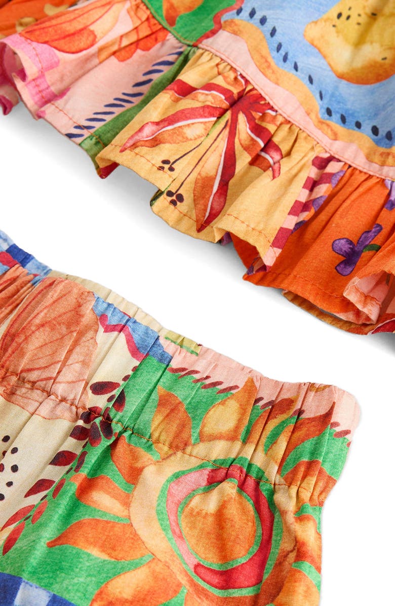 NEXT Kids' Postcard Print Tank & Wide Leg Pants Set, Alternate, color, Red