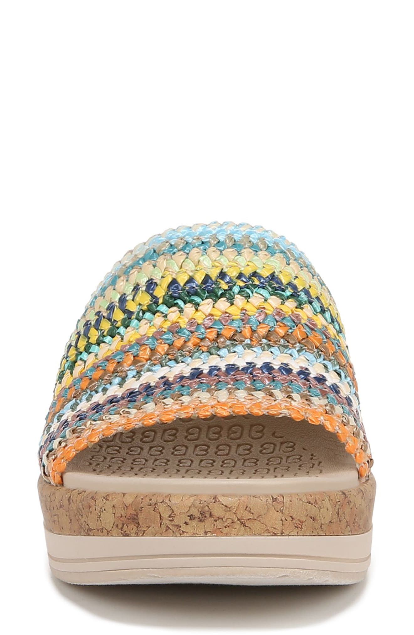 LifeStride Runaway Wedge Slide Sandal, Alternate, color, Multi