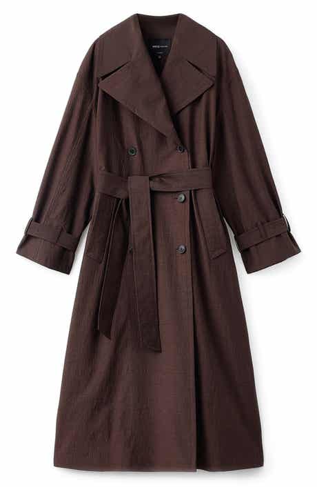 MANGO Selection Virgin Wool Blend Trench Coat