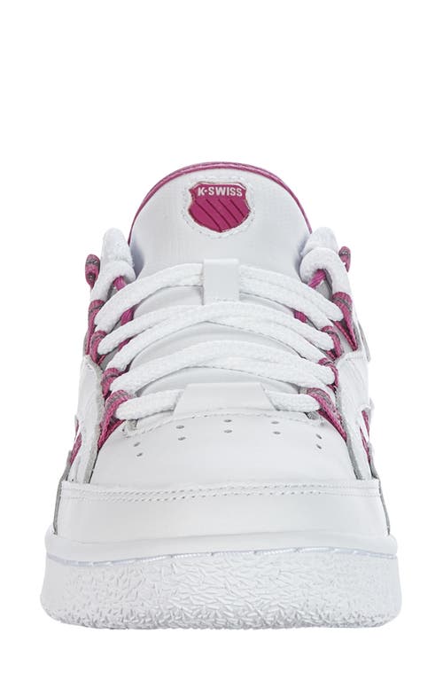 K-swiss Striped Leather Sneakers